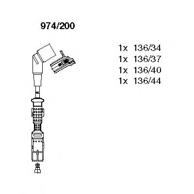 Дроти запалювання Bremi 974200 ціна, від 30.28 USD