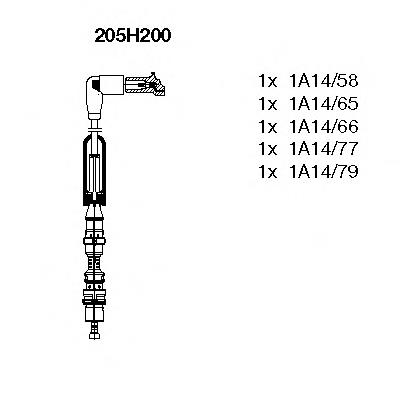 Високовольтні дроти 205H200 Bremi