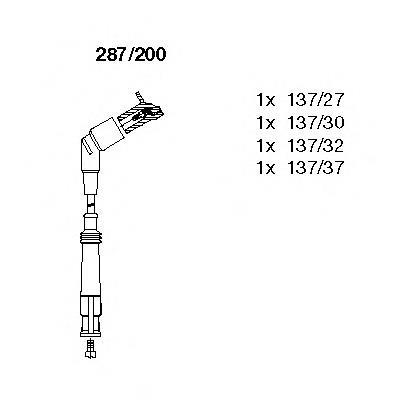 Дроти запалювання Bremi 287200 ціна, від 28.52 USD