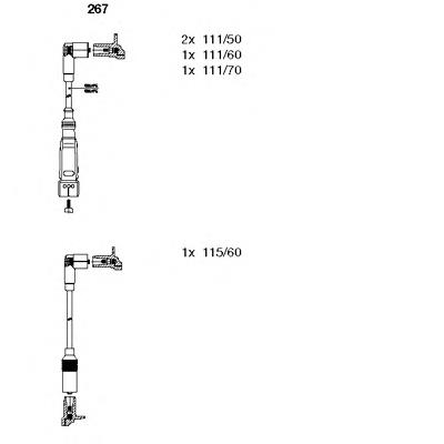 Дроти запалювання Bremi 267 ціна, від 39.57 USD