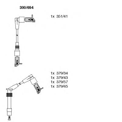 Дроти запалювання Bremi 300694 ціна, від 25.76 USD