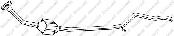 1705SF Peugeot/Citroen труба приймальна (штани глушника, передня)