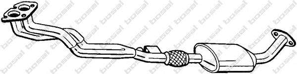 Труба приймальна (штани) глушника, передня Opel Omega B (25, 26, 27) (Опель Омега)