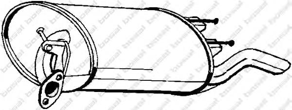 Вихлопна труба Bosal 228443 ціна, від 50.03 USD