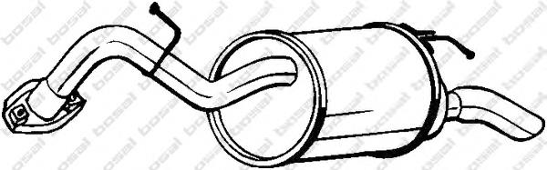 Глушник, задня частина 228063 Bosal
