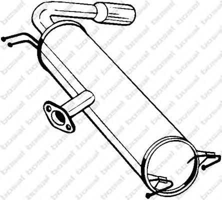Глушник, задня частина 228487 Bosal