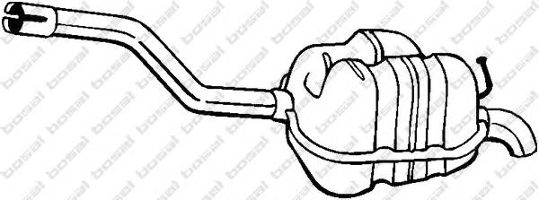 Глушник, задня частина 233161 Bosal