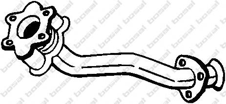 Труба приймальна (штани) глушника, передня Seat Ibiza 2 (6K1) (Сеат Ібіца)