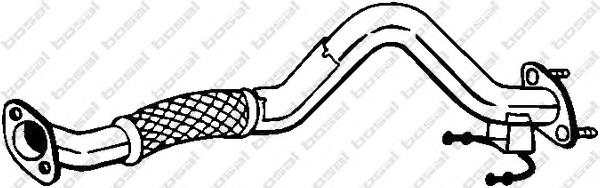 750213 Bosal труба приймальна (штани глушника, передня)