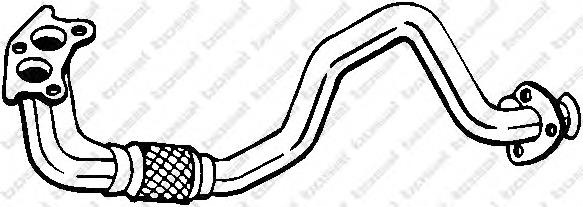 Труба приймальна (штани) глушника, передня Skoda Octavia (A4, 1U5) (Шкода Октавіа)