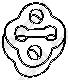 Подушка глушника 255507 Bosal