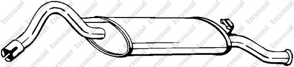 Глушник, задня частина 220651 Bosal
