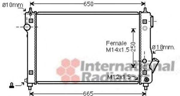 Купити 81002087 VAN Wezel Радіатор двигуна