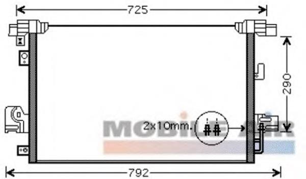 Радіатор кондиціонера 32005210 VAN Wezel