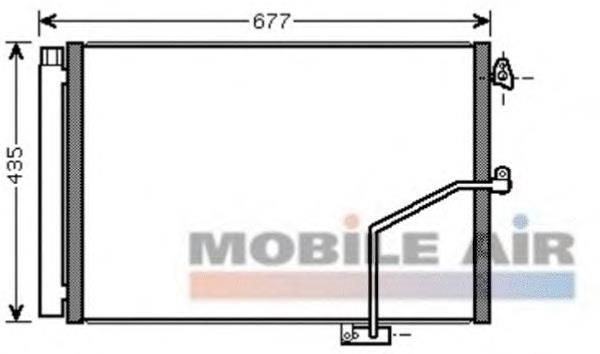 Конденсатор кондиціонера VAN Wezel 30005450 ціна, від 64.78 USD