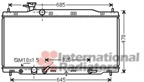 Радіатор основний VAN Wezel 25002226 ціна, від 92.51 USD