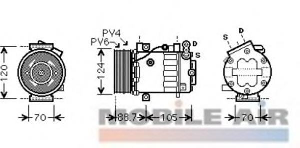 467590360 Fiat/Alfa/Lancia Компресор холодоагенту