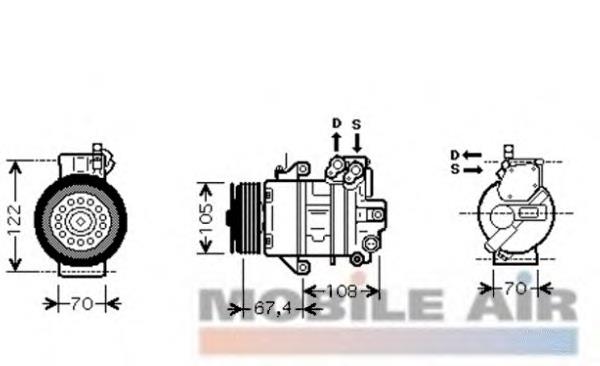A1222300011 Mercedes Компресор холодоагенту