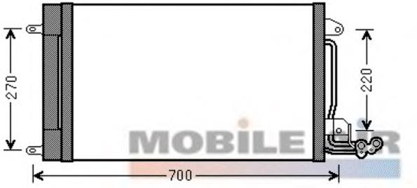 Конденсатор кондиціонера VAN Wezel 49005038 ціна, від 59.72 USD