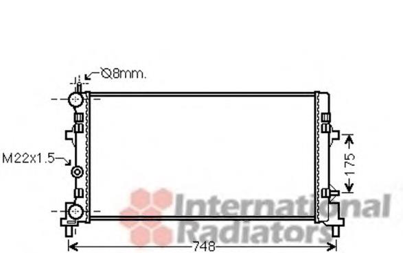 Радіатор основний VAN Wezel 49002037 ціна, від 43.70 USD