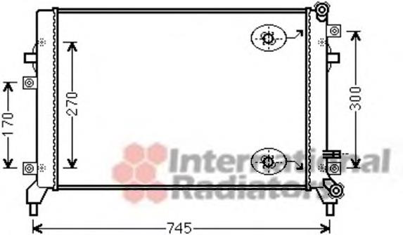 Купити 58002295 VAN Wezel Радіатор двигуна