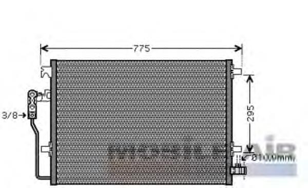 Конденсатор кондиціонера VAN Wezel 58005277 ціна, від 75.86 USD