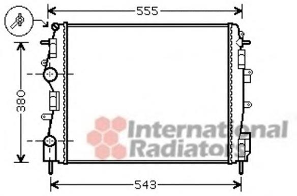 Радіатор 8200384071 Renault (RVI)