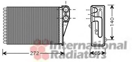 Радіатор пічки (обігрівача) VAN Wezel 40006292 ціна, від 22.99 USD