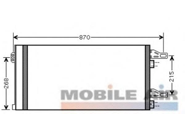 Конденсатор кондиціонера VAN Wezel 09005246 ціна, від 85.14 USD