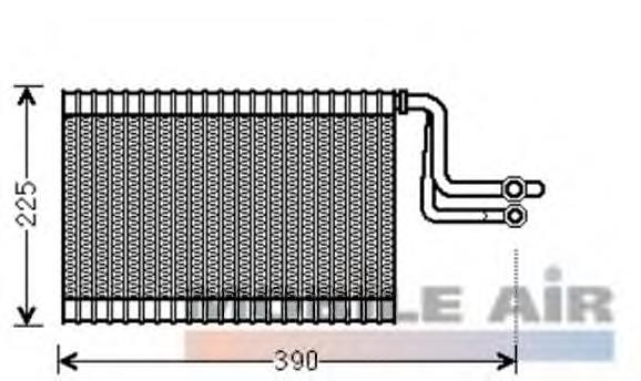 0600V365 VAN Wezel радіатор кондиціонера салонний, випарник
