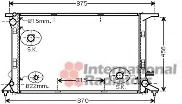 Радіатор основний VAN Wezel 03002290 ціна, від 98.28 USD