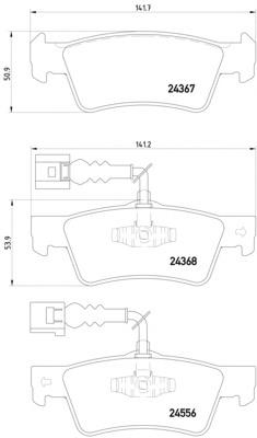 Задні гальмівні колодки Textar 2436701 ціна, від 19.16 USD