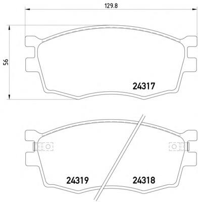 Гальмівні колодки Textar 2431701 ціна, від 18.40 USD