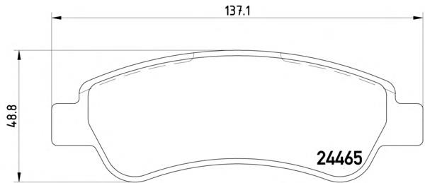 2446501 Textar Колодки гальмівні задні, дискові
