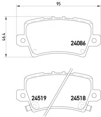 Купити 2408601 Textar Задні колодки