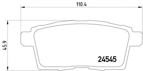 Задні гальмівні колодки Textar 2454501 ціна, від 17.94 USD