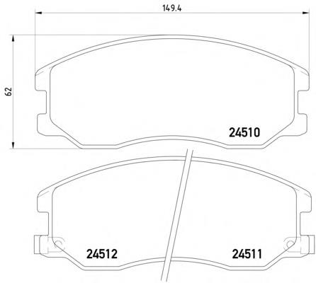Гальмівні колодки Textar 2451001 ціна, від 22.54 USD