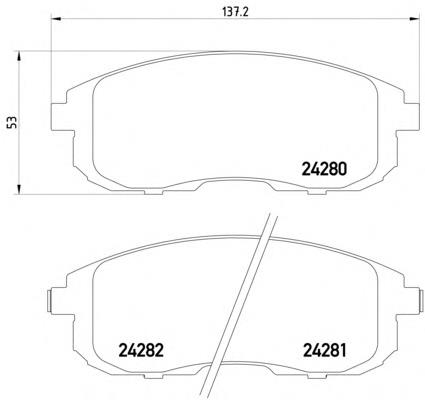 Гальмівні колодки Textar 2428001 ціна, від 19.21 USD