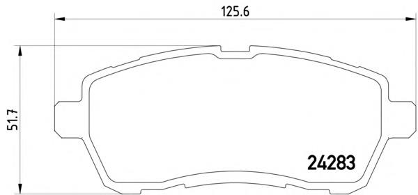 Колодки гальмівні передні, дискові 2428302 Textar