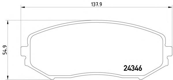 Купити 2434601 Textar Колодки гальмівні передні, дискові