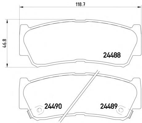 Задні гальмівні колодки Textar 2448801 ціна, від 16.82 USD