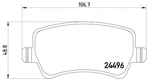 Задні гальмівні колодки Textar 2449601 ціна, від 24.03 USD