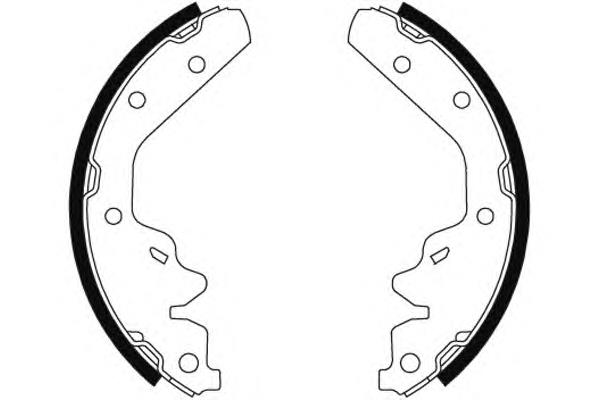 Колодки гальмові задні, барабанні 91063800 Textar