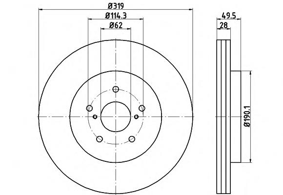 Диск переднього гальма Textar 92171503 ціна, від 54.34 USD