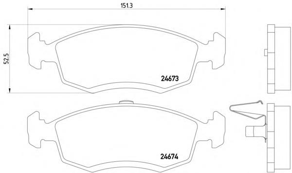 Гальмівні колодки Textar 2467301 ціна, від 23.51 USD