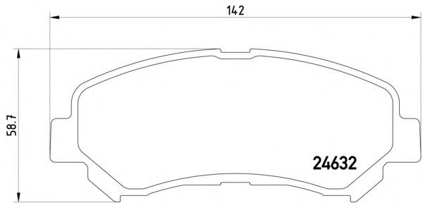 Купити 2463201 Textar Колодки гальмівні передні, дискові