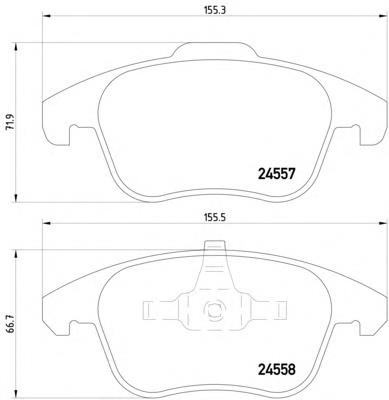 Гальмівні колодки Textar 2455701 ціна, від 29.63 USD
