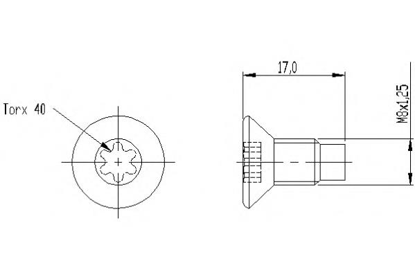 Болт гальмівного диска Textar TPM0004 ціна, від 1.93 USD