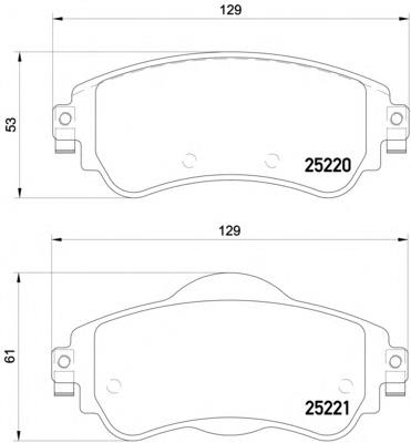 Тормозні колодки Textar 2522001