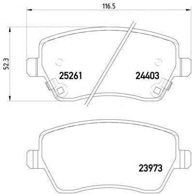 Гальмівні колодки Textar 2440301 ціна, від 23.10 USD